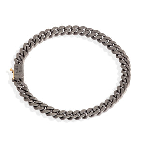 BRACCIALE UOMO IN TITANIO, ORO ROSSO 18KT E DIAMANTE BLACK