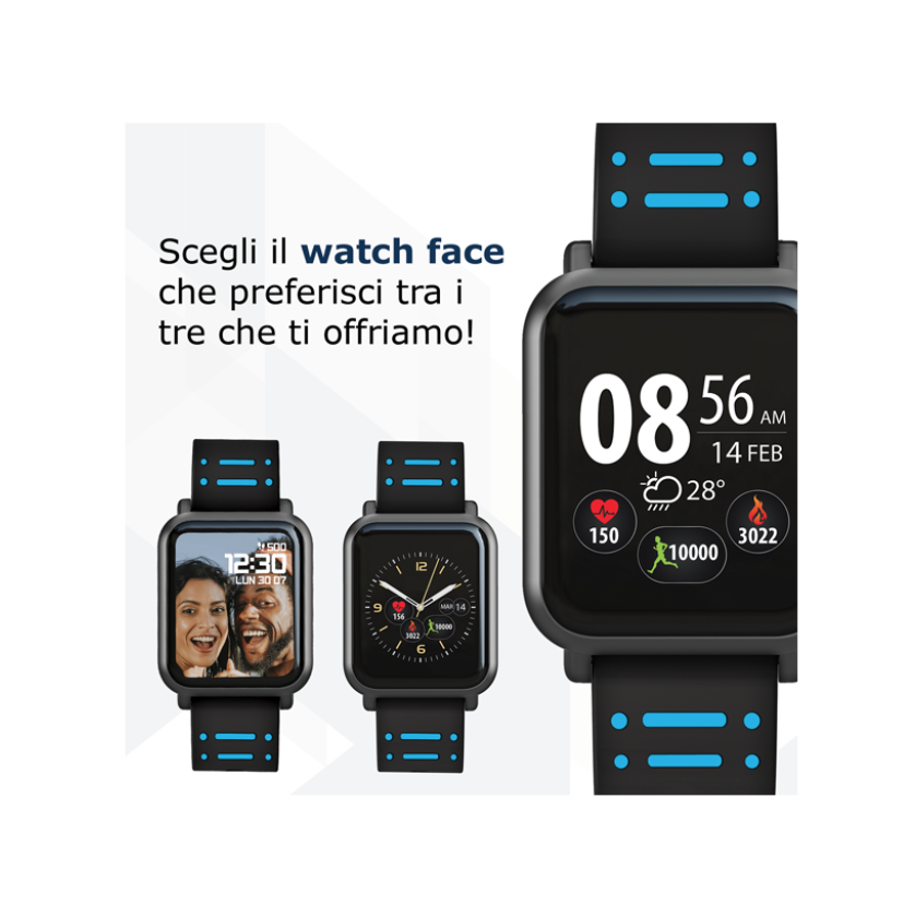 OROLOGIO TECHWATCH S2 AZZURRO